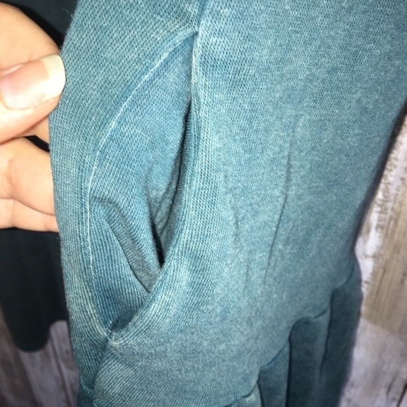 NWT Wild Fable Green Sweatshirt Dress - Picture 4 of 5
